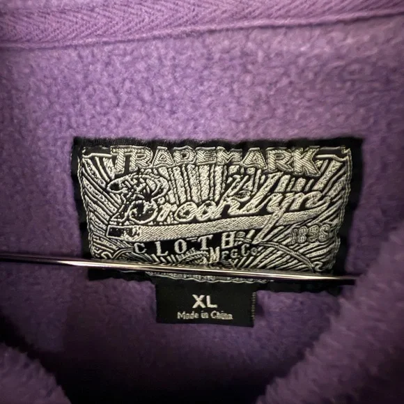 Purple Graphic Hoodie-Brooklyn Cloth - Picture 3 of 3